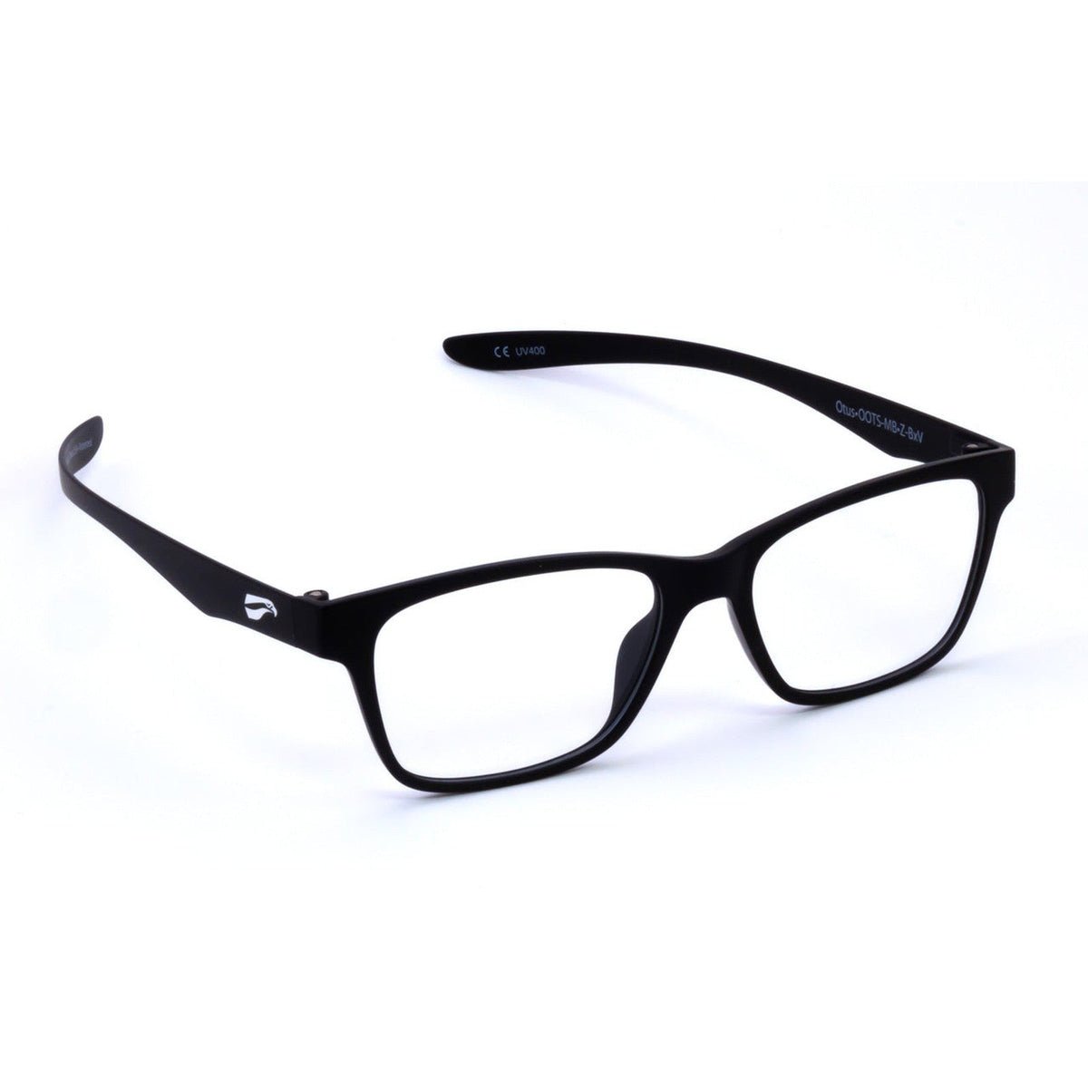 Flying Eyes Otus readers matte black clear
