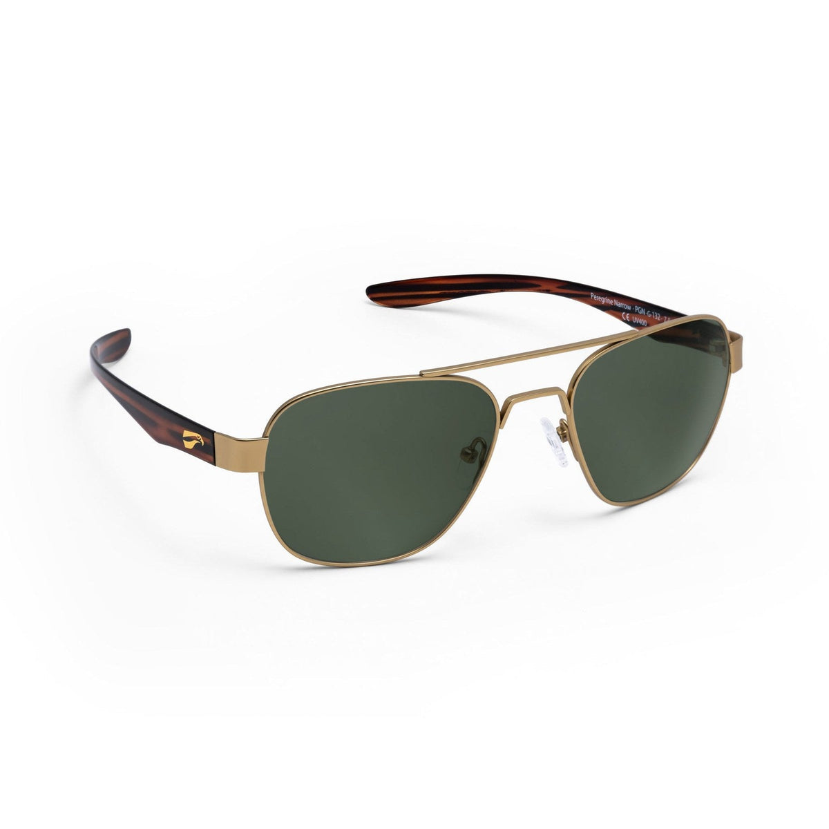 flying eyes peregrine titanium narrow matte gold g15 neutral green