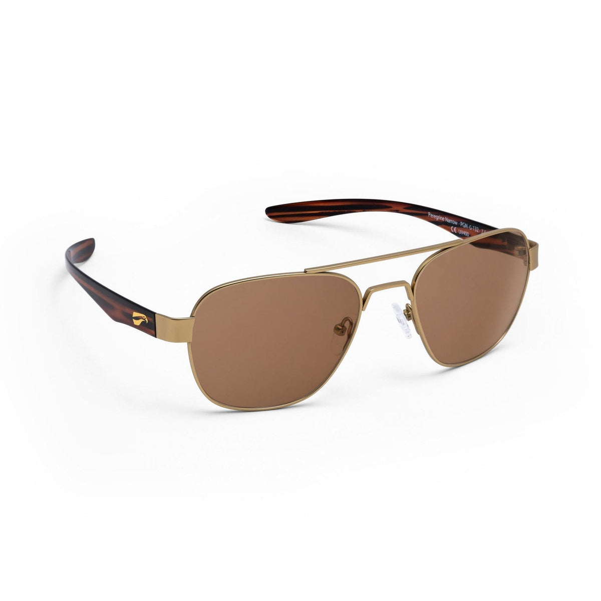 flying eyes peregrine titanium narrow matte gold polarized solid copper