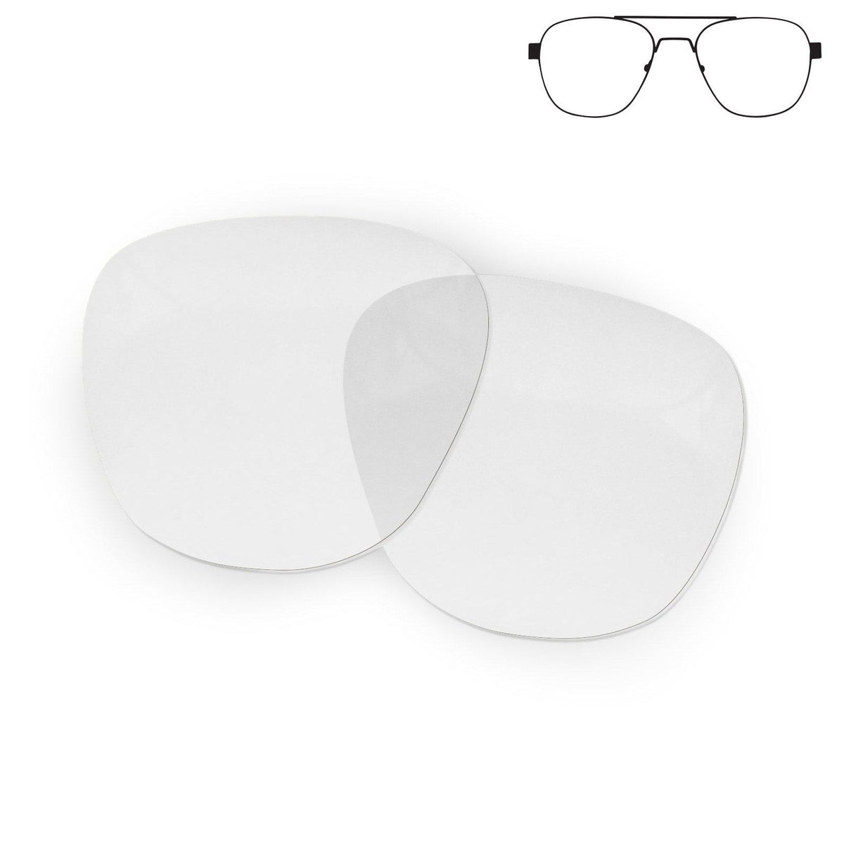 Flying Eyes Peregrine Titanium replacement lens - standard frame clear