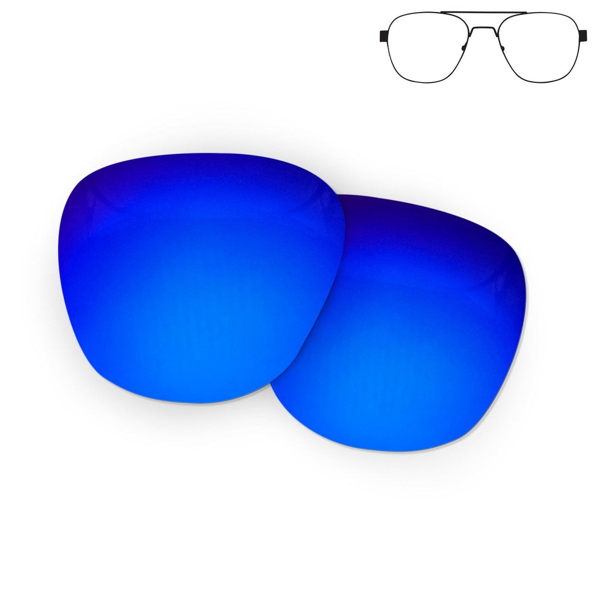 Flying Eyes Peregrine Titanium replacement lens - standard frame mirrored sapphire