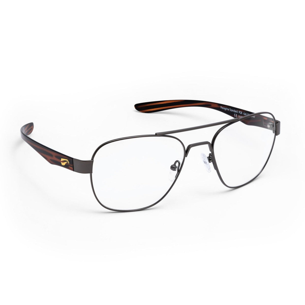 flying eyes peregrine titanium standard glossy gun metal clear