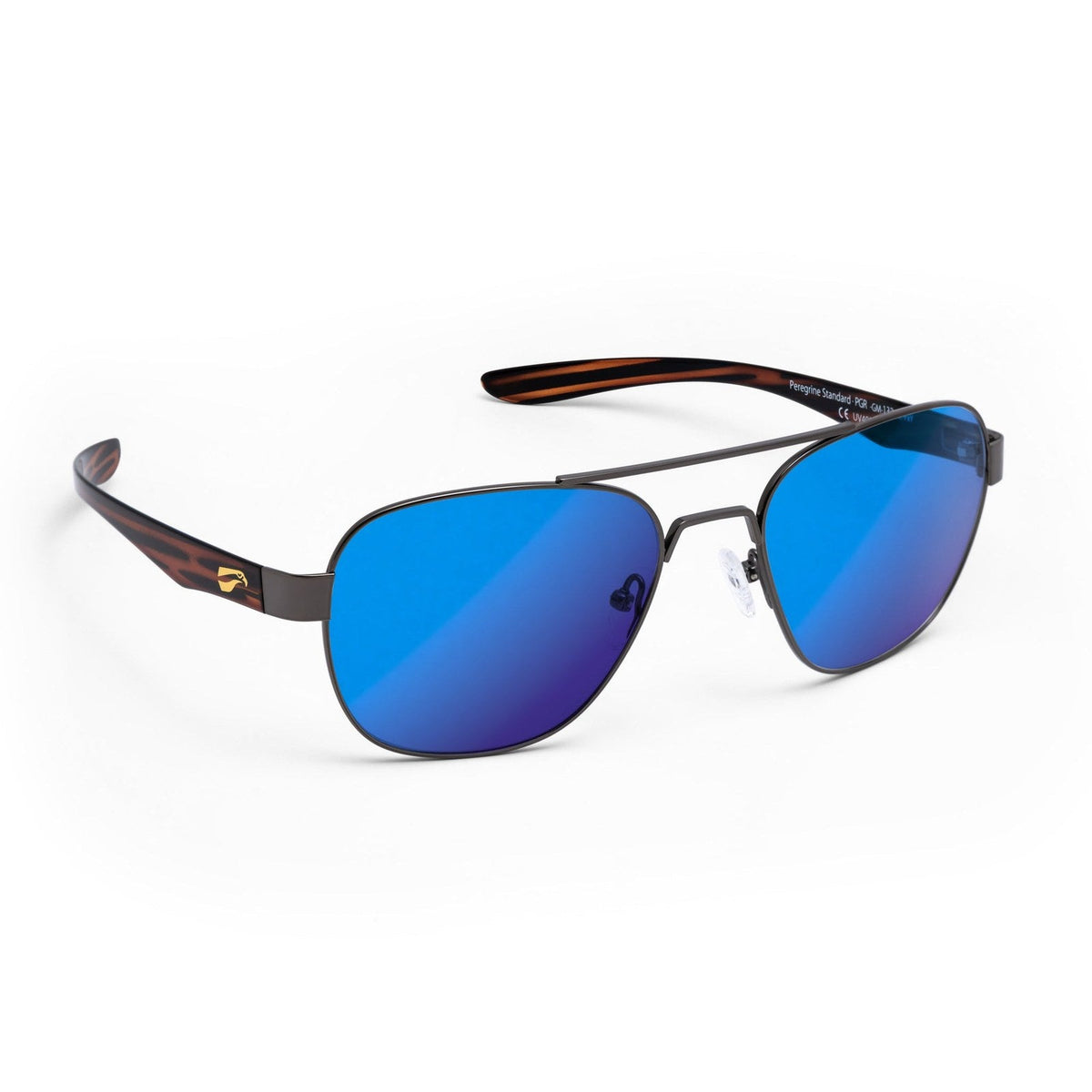 flying eyes peregrine titanium standard glossy gun metal mirrored sapphire