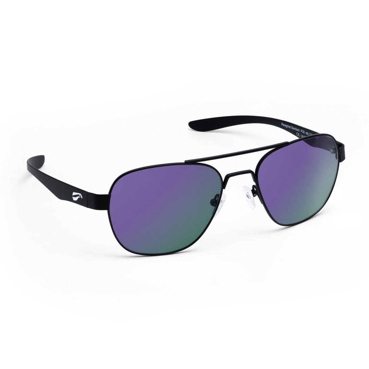 flying eyes peregrine titanium standard matte black mirrored amethyst