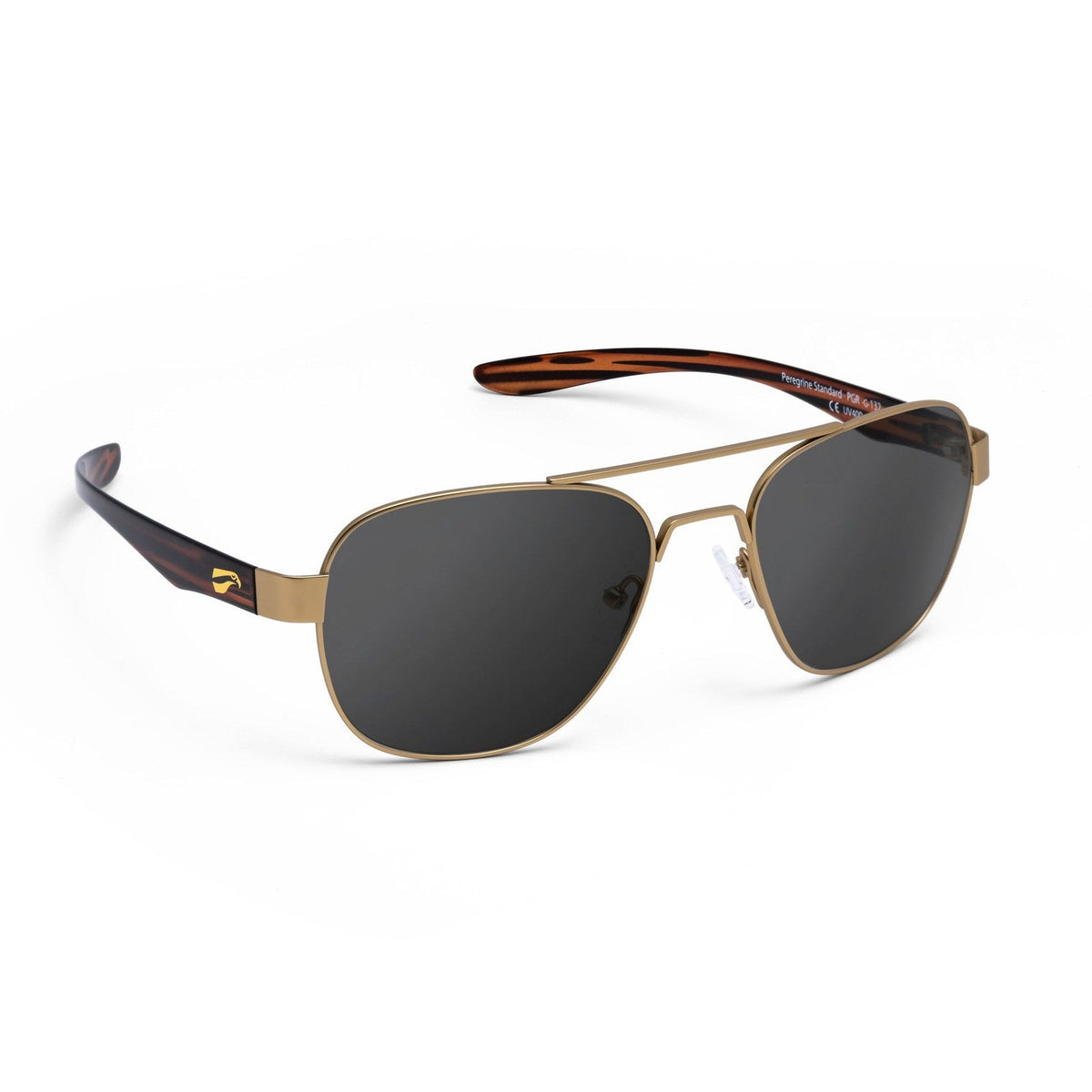 flying eyes peregrine titanium standard matte gold dark solid gray