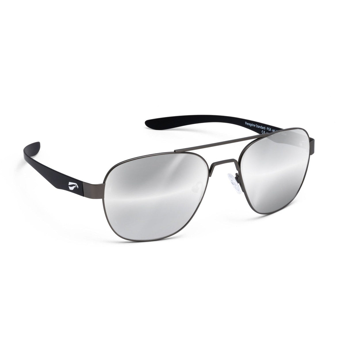 flying eyes peregrine titanium standard matte gun metal mirrored onyx