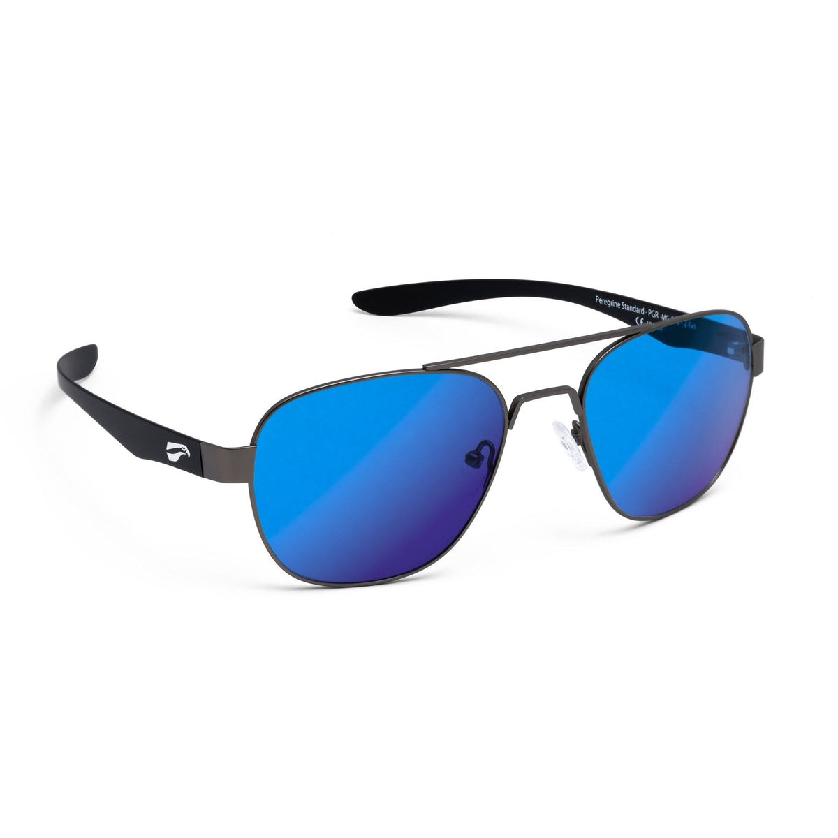 flying eyes peregrine titanium standard matte gun metal mirrored sapphire
