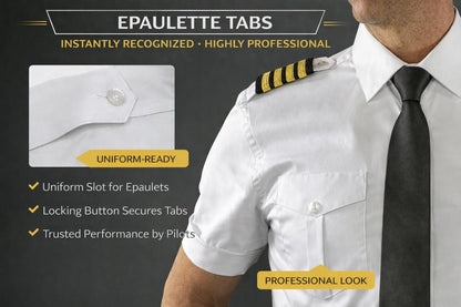 mens pilot shirt epaulette tabs uniform ready white pilot shirt with shoulder tabs aviation uniform shirt