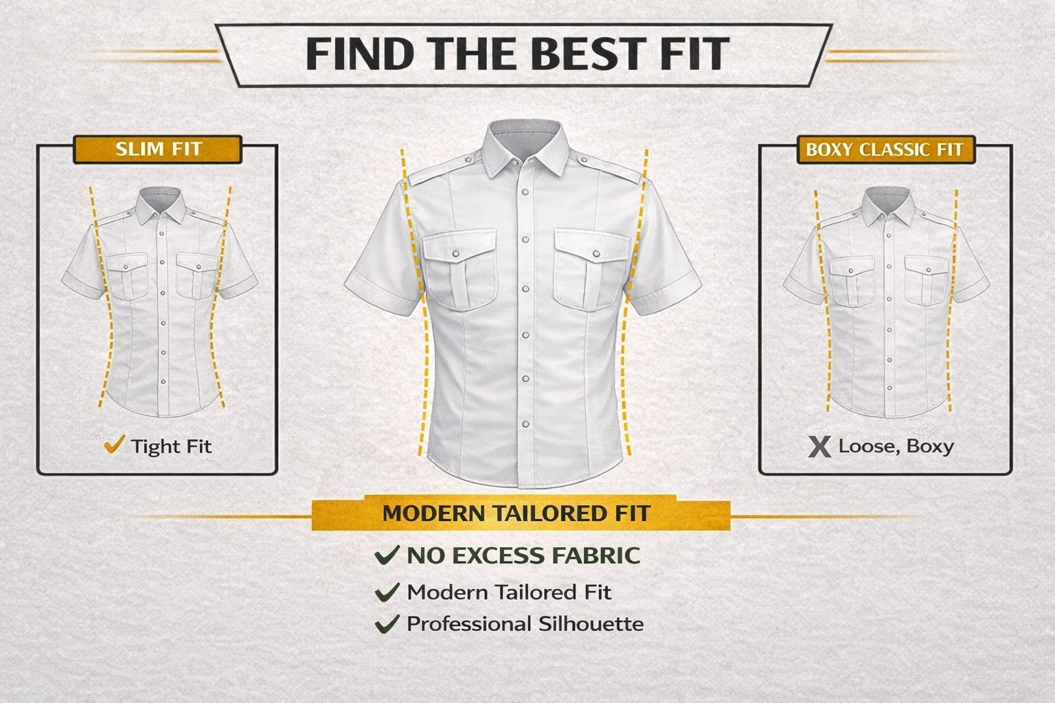 mens pilot shirt modern fit comparison slim vs classic pilot shirt tailored aviation uniform shirt