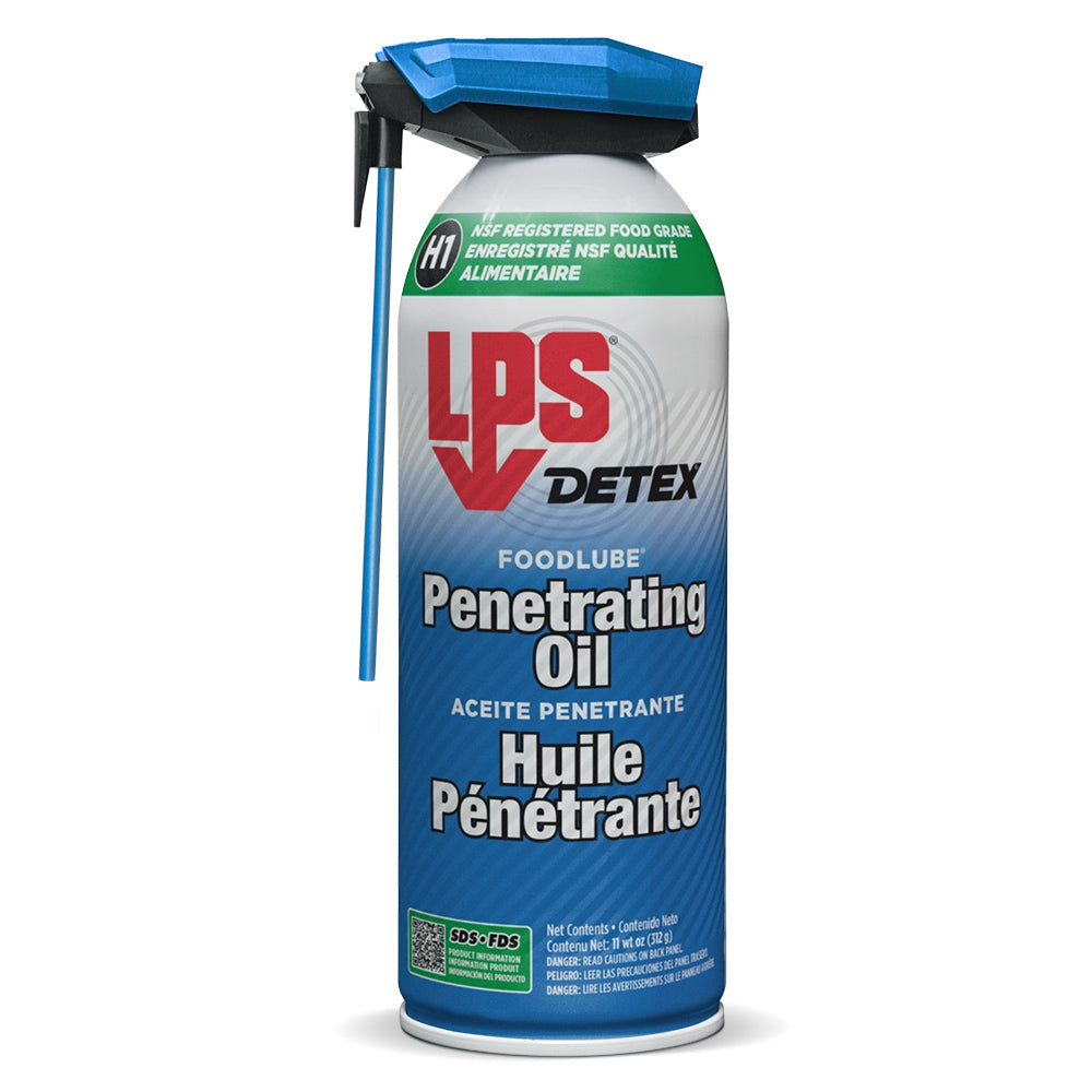 LPS DETEX FoodLube Penetrating Oil 11 oz aerosol, part number 57316