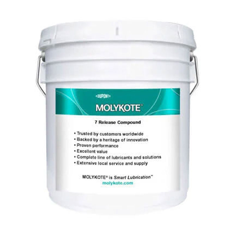 MOLYKOTE® 7 Release Compound, 8lb pail, moisture-resistant silicone release agent for molds, cables, and adhesives
