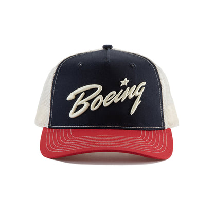 Richardson Boeing Script Logo Trucker Hat