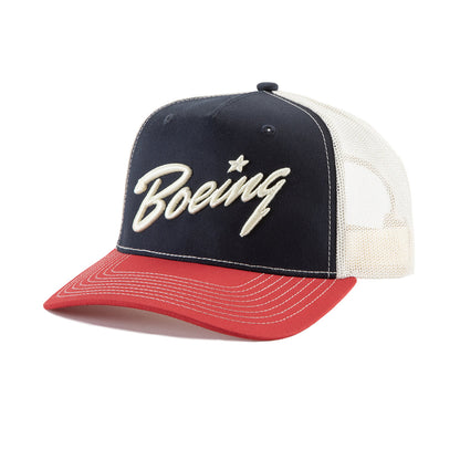 Richardson Boeing Script Logo Trucker Hat - alternate view 1