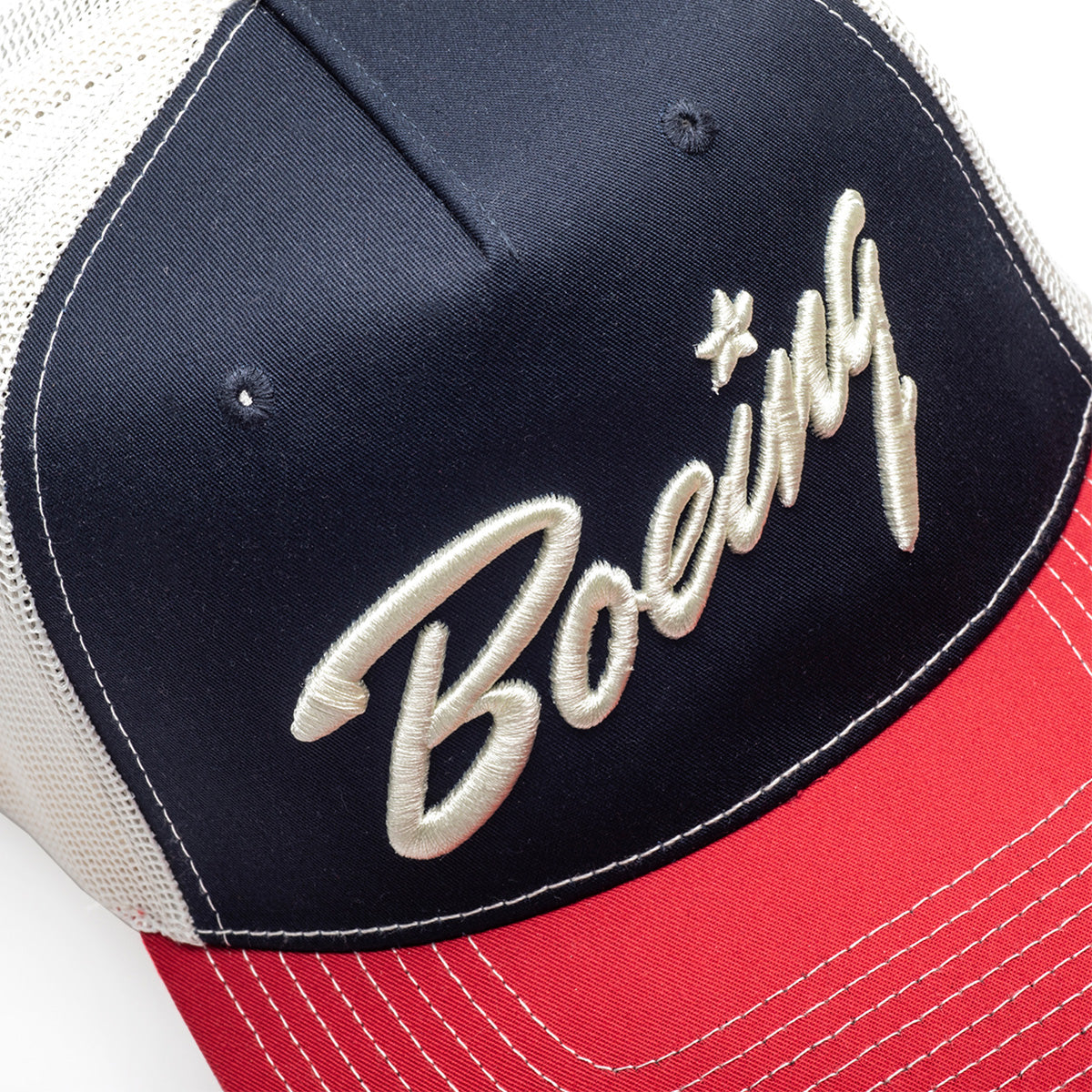 Richardson Boeing Script Logo Trucker Hat - alternate view 3