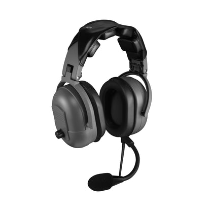 Telex Air 3500 passive noise reduction aviation headset with noise-canceling microphone, right angle