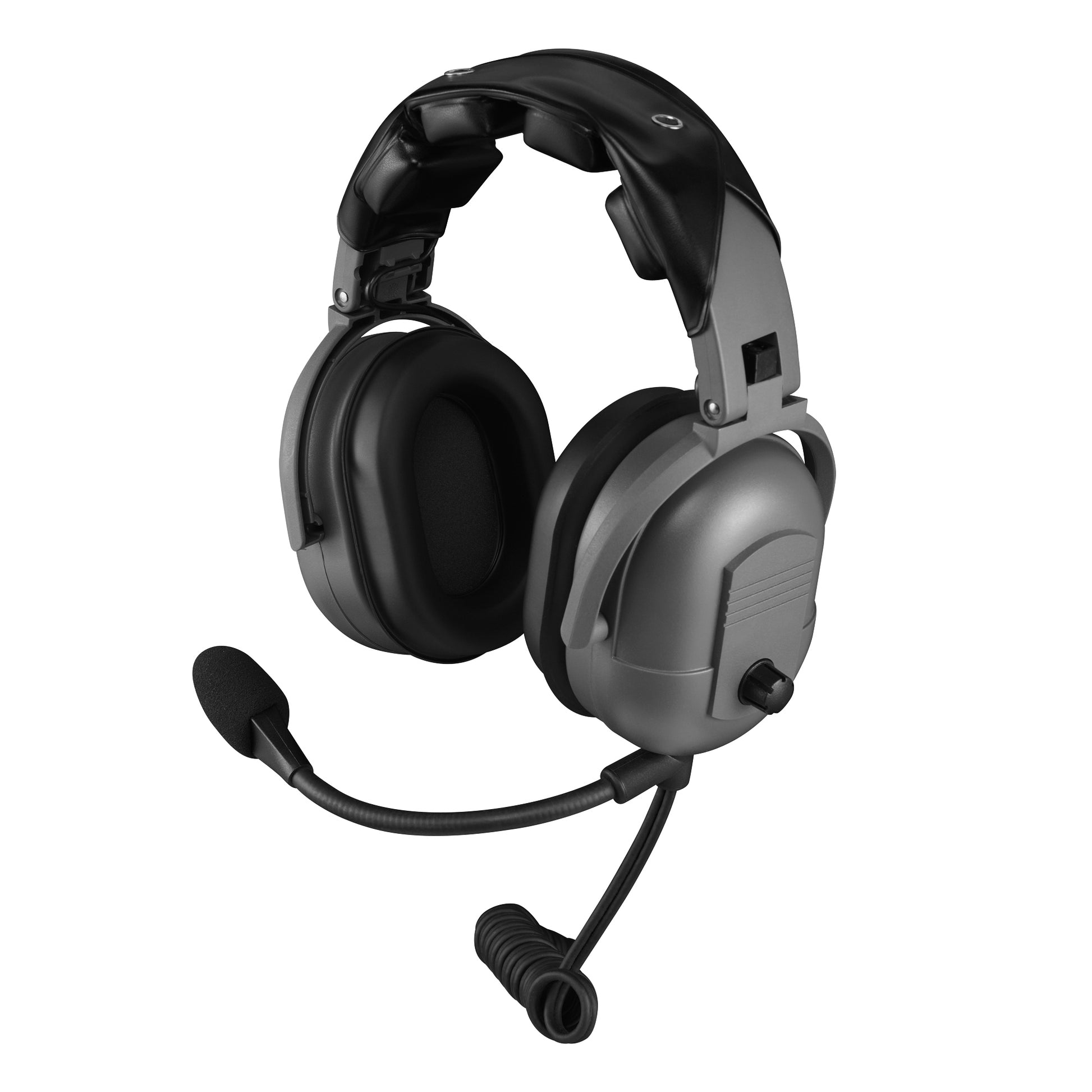 Telex Air 3500 passive noise reduction aviation headset with noise-canceling microphone, left angle