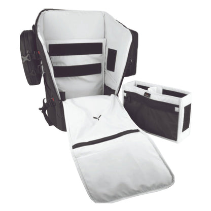 Torvol Urban Drone Carrier Backpack – Full Inside View Showing All Compartments and Sections