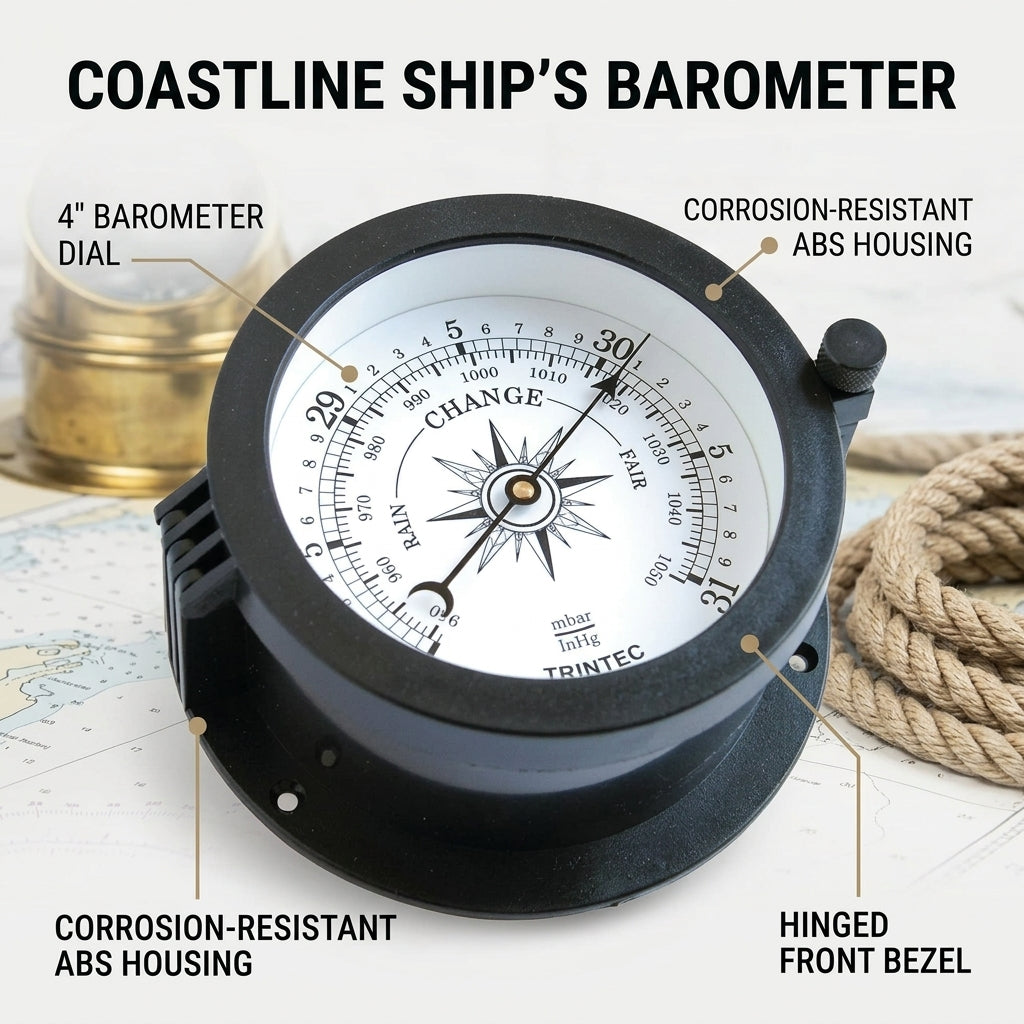 Trintec CC-W-04 Coastline Ship's aneroid barometer product features