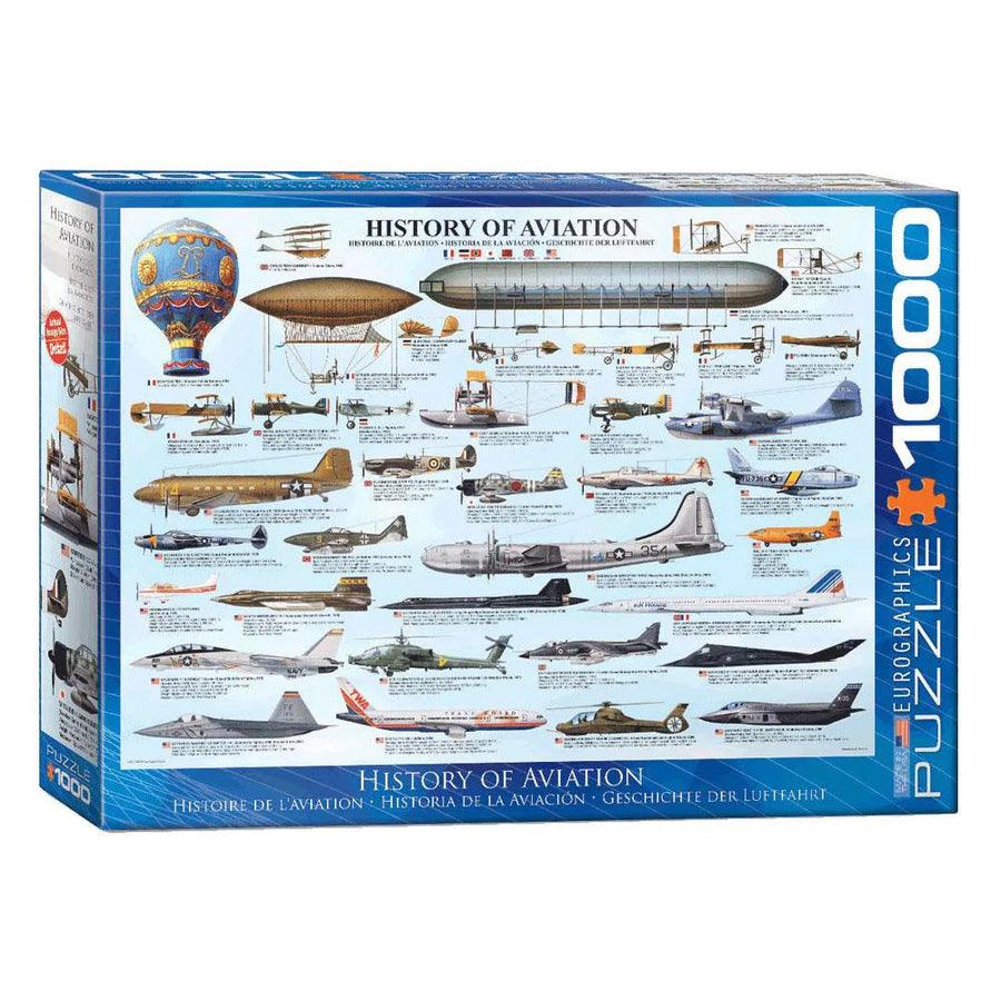 EuroGraphics History of Aviation 1000-piece jigsaw puzzle