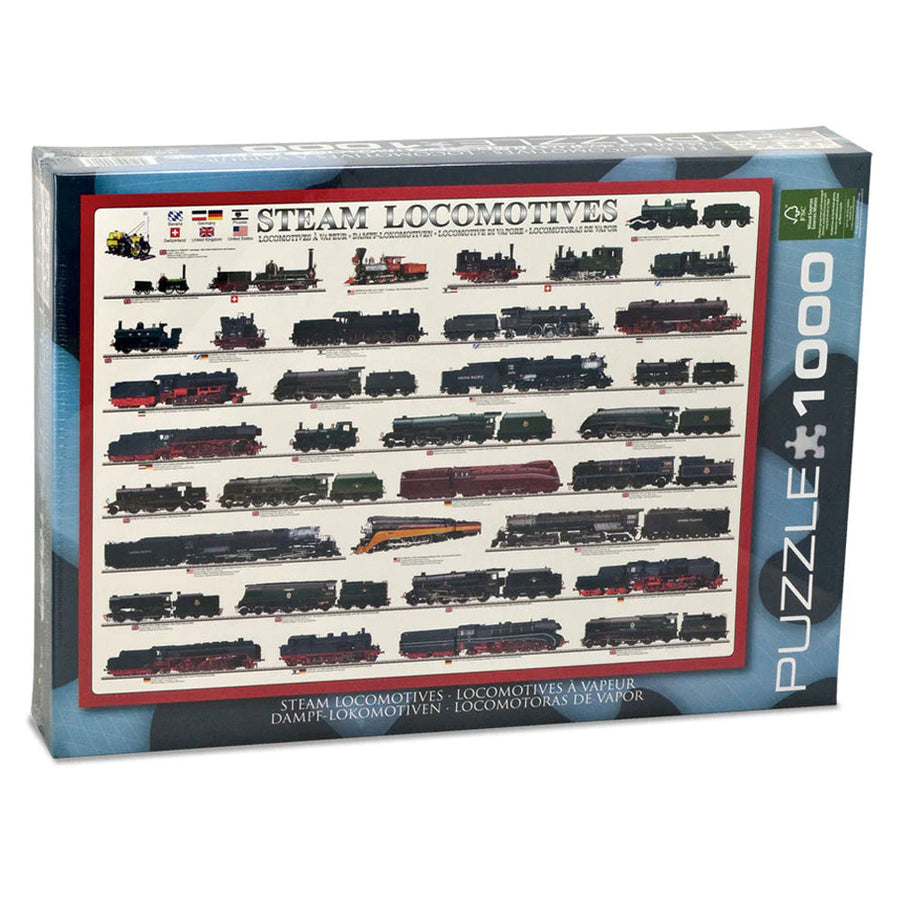 EuroGraphics Steam Locomotives 1000-piece jigsaw puzzle