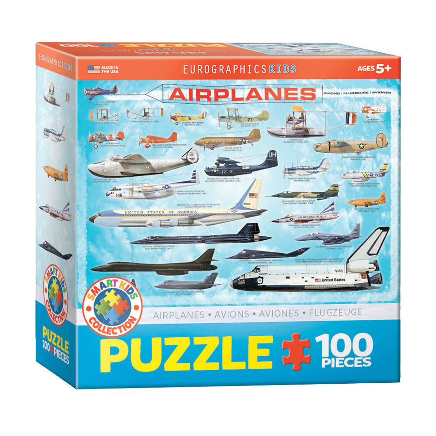 EuroGraphics Airplanes 100-piece aviation jigsaw puzzle