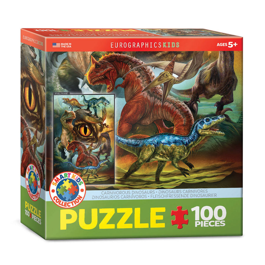 EuroGraphics Carnivorous Dinosaurs 100-piece jigsaw puzzle