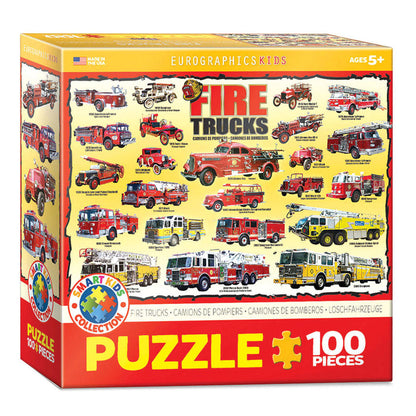 EuroGraphics Fire Trucks 100-piece jigsaw puzzle