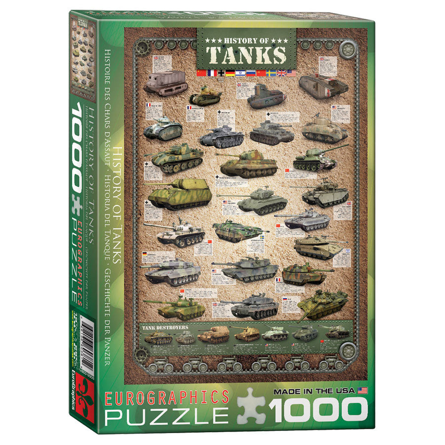 EuroGraphics History of Tanks 1000-piece jigsaw puzzle