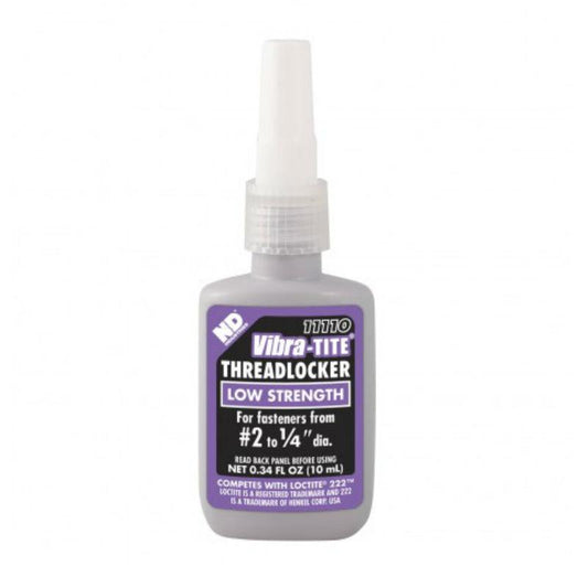 Expired - Vibra-Tite - 111 Low Strength Removable Threadlocker, 10mL | Lot 0917027