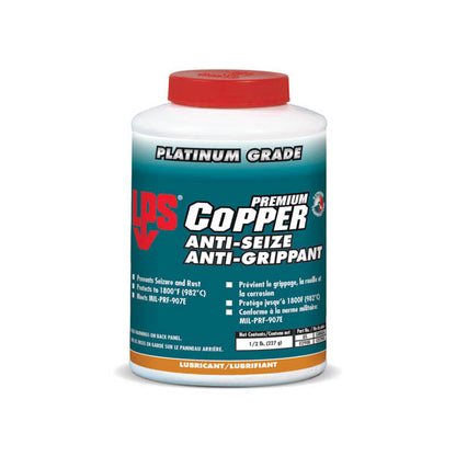 LPS® Copper Anti‑Seize – Front Label of 1/2 lb Jar | Premium Copper-Based Lubricant in old packaging