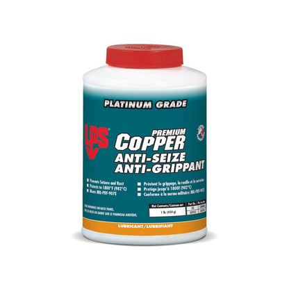LPS® Copper Anti‑Seize – Front Label of 1 lb Jar | Premium Copper-Based Lubricant in old packaging