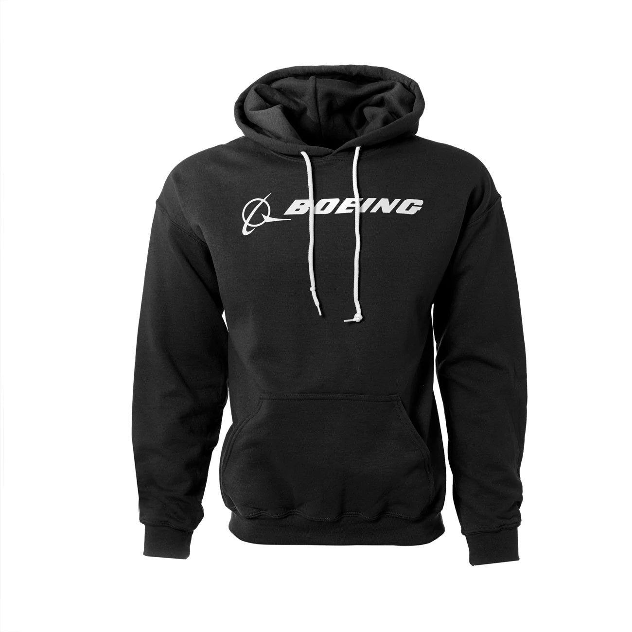 Boeing Signature Logo Hooded Sweatshirt black manufacturer photo - premium quality hoodie for aviation enthusiasts