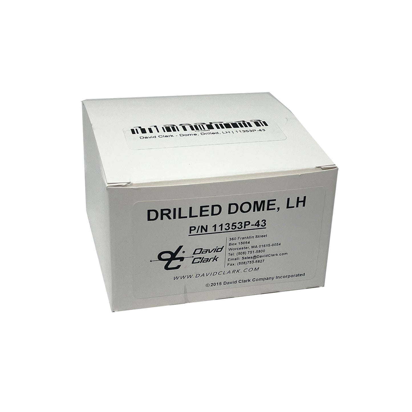 David Clark Left-Hand Drilled Headset Dome 11353P-43 for aviation headsets