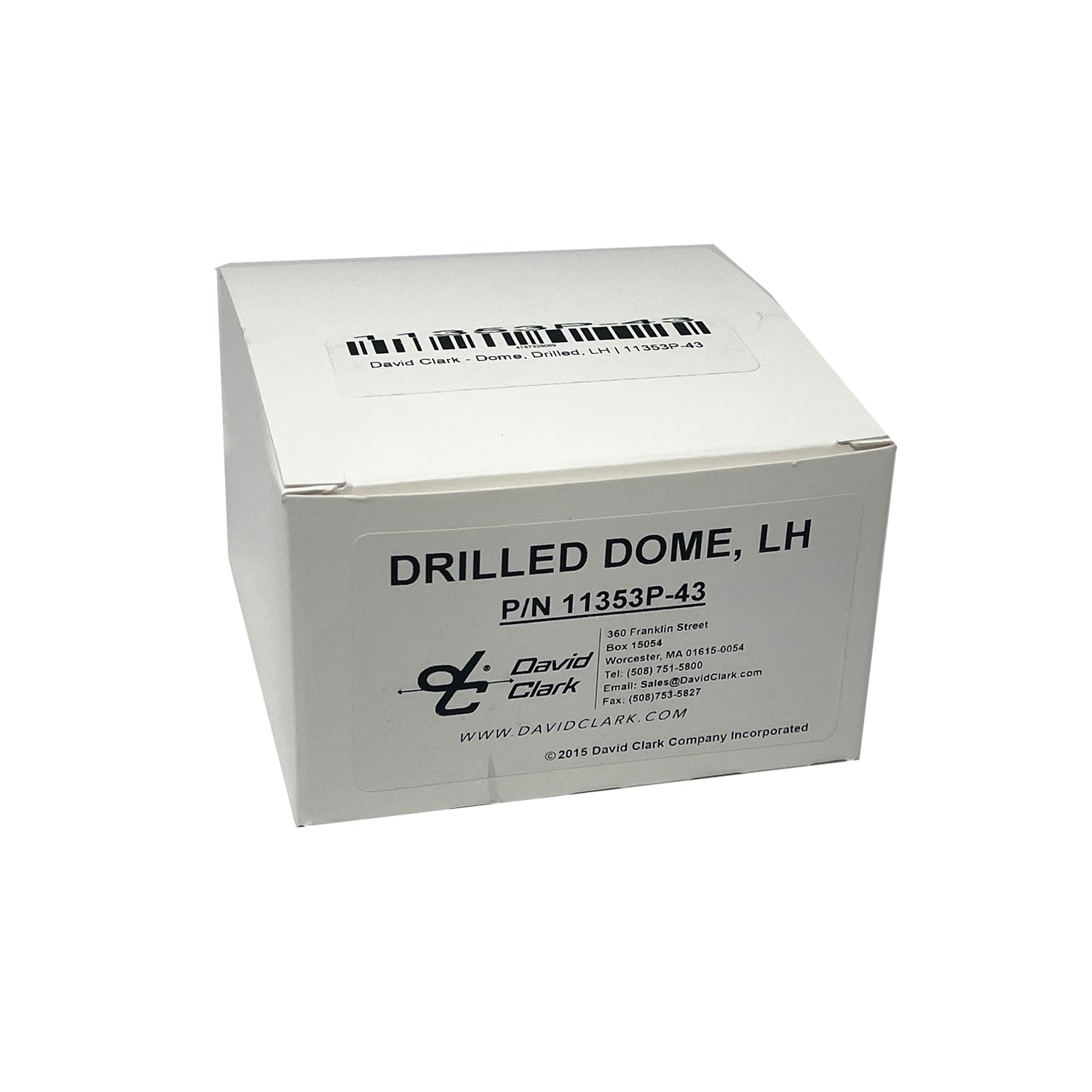 David Clark Left-Hand Drilled Headset Dome 11353P-43 for aviation headsets