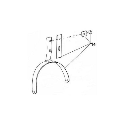 David Clark 22378G-01 Stirrup Assembly for H3335 Headsets