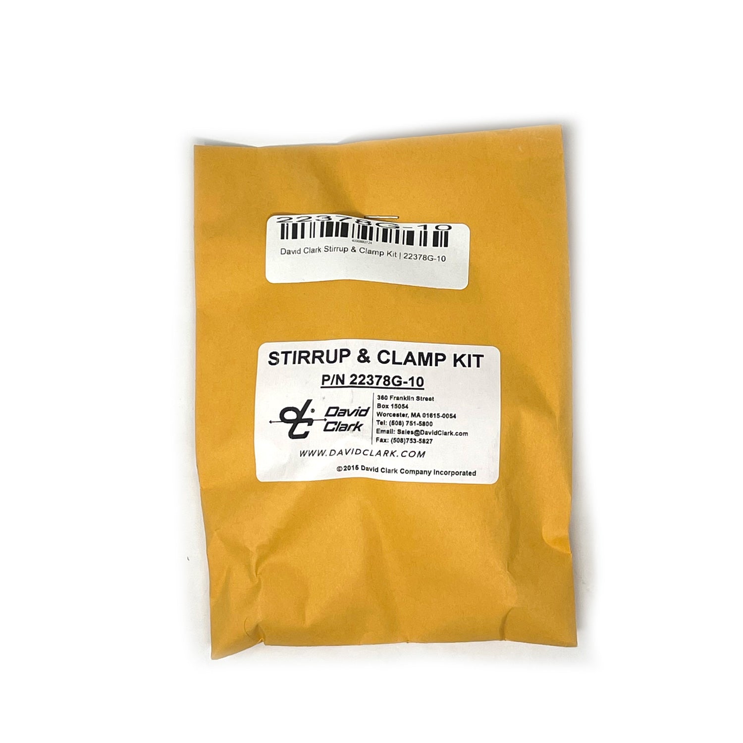David Clark 22378G-10 Adjustable Stirrup and Clamp Kit for Headsets