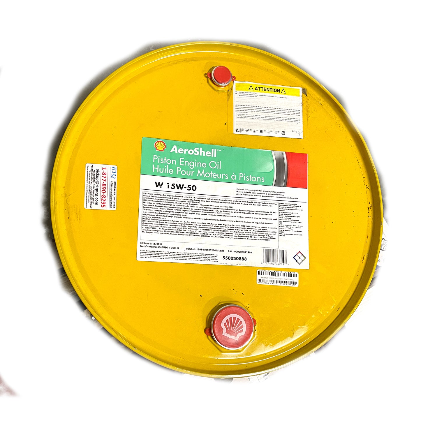 Aeroshell 15W50 55 Gallon | 15W50-55GL