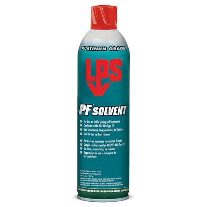 LPS PF Solvent Aerosol 14oz Can – Non-Chlorinated Industrial Degreaser for Aviation and Electronics