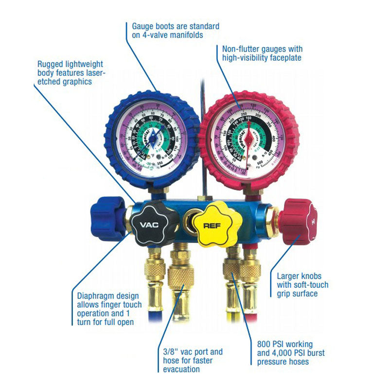 4-Valve Refrigeration Manifold | 645-C