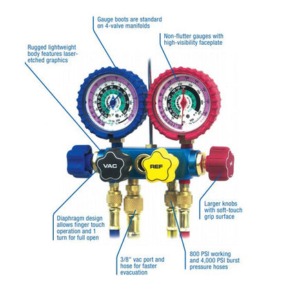4-Valve Refrigeration Manifold | 645-C