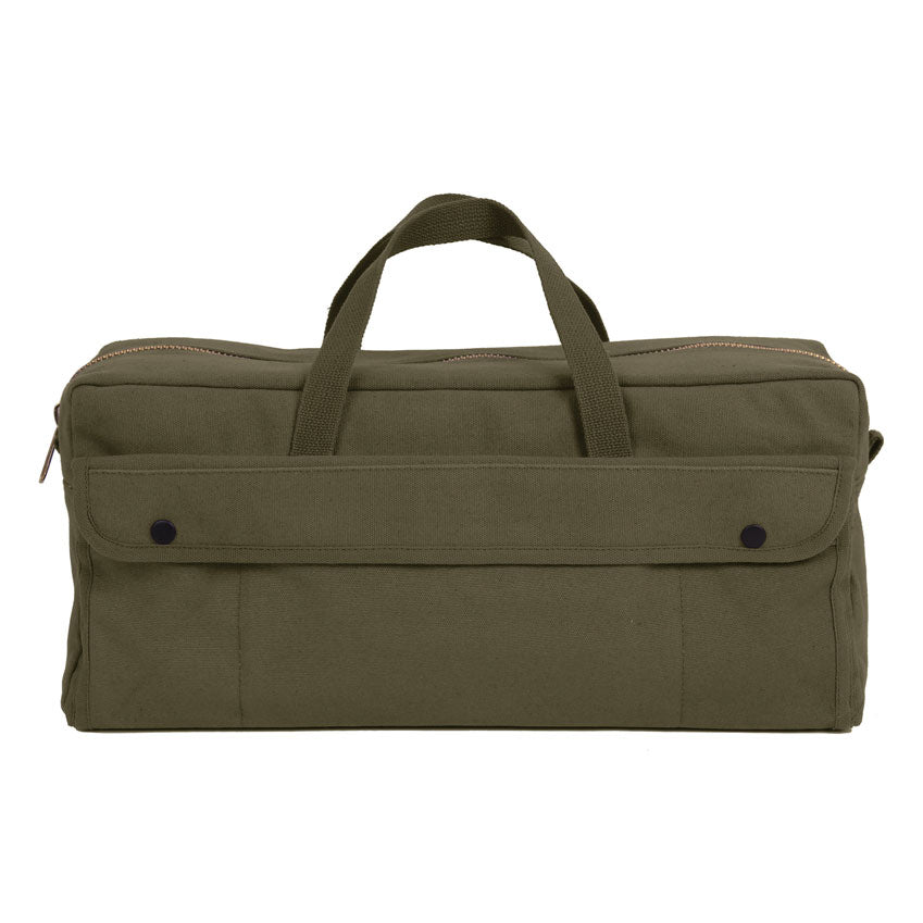 Canvas Jumbo Tool Bag With Brass Zipper