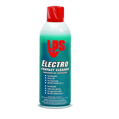Close-up of LPS Electro Contact Cleaner label