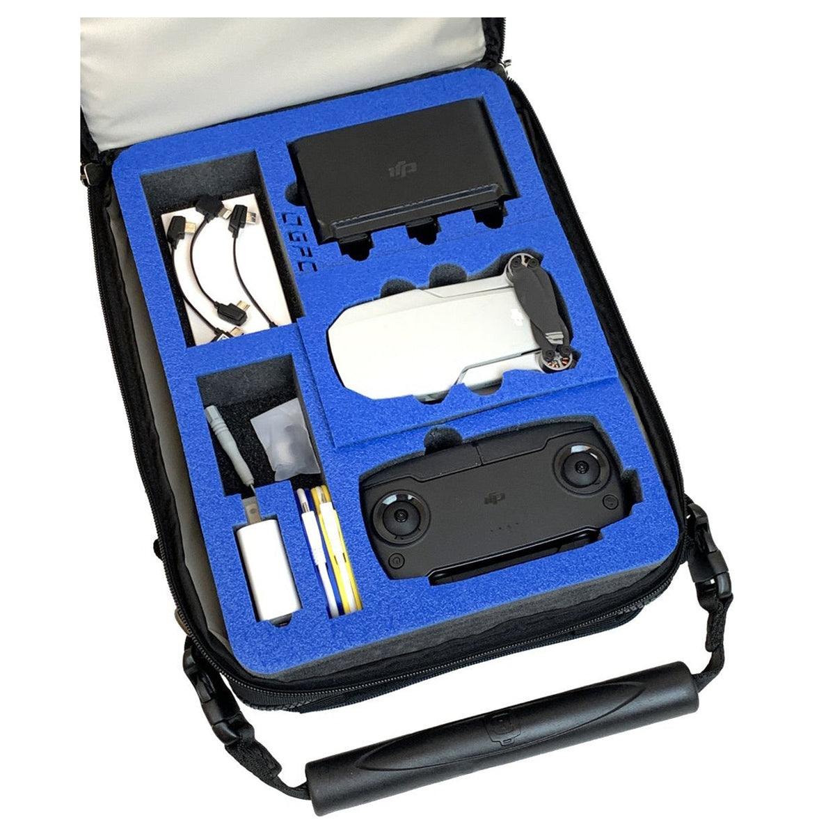 Brightline Bags D2 Rotor open bag with foam insert and drone installed
