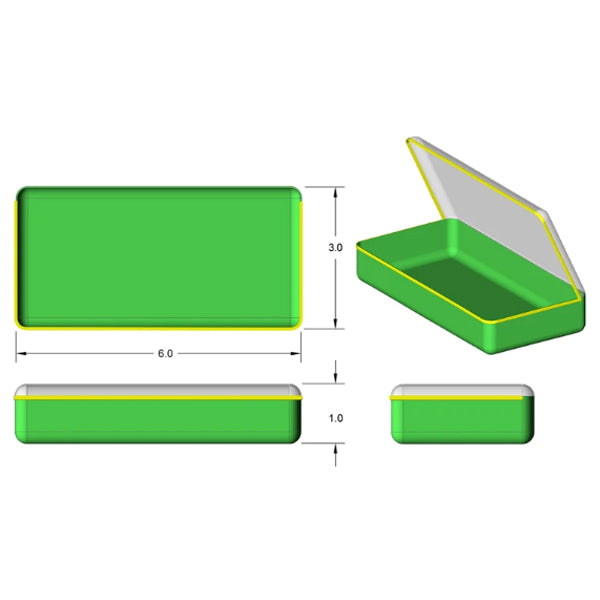 Brightline Bags Array 6x3 Short pouch dimensions diagram | BLB-A63-S