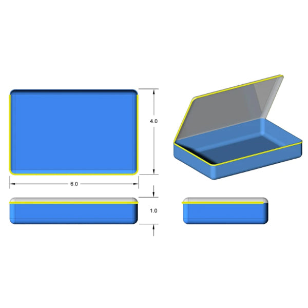 Brightline Bags Array 6x4 Short Pouch dimensions 6x4x1 inches