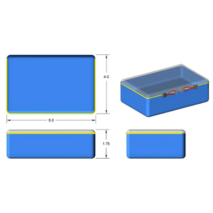 Brightline Bags Array 6x4 Tall Pouch with Dimensions