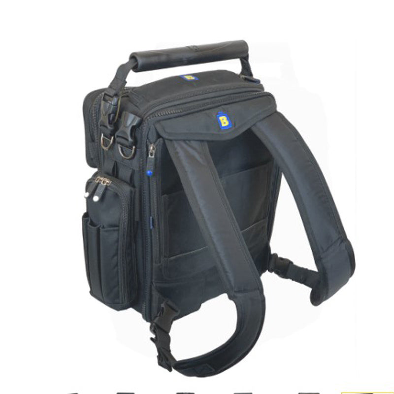 BrightLine Bags® D4 Quad Drone Bag – Rear View with Pack Cap Backpack Straps