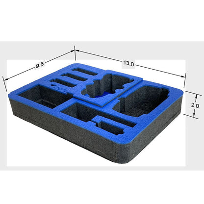 BrightLine Bags® Drone Foam Insert for DJI® Mavic Mini – Dimensions Diagram