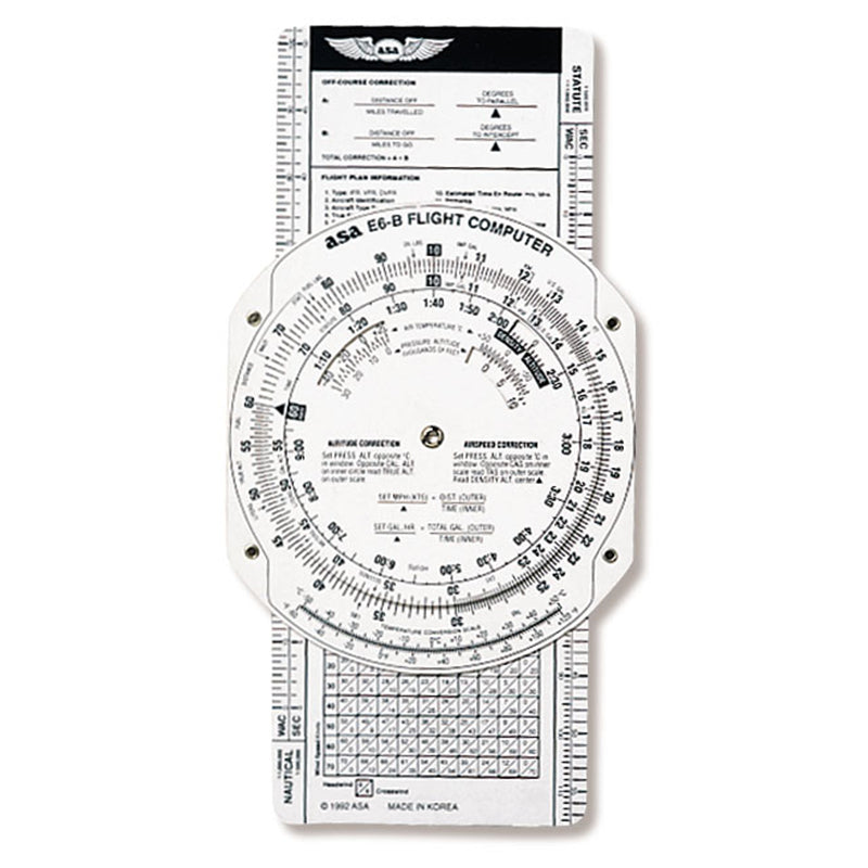 E6-B Paper Flight Computer ASA-E6B-P – Pilots HQ LLC.