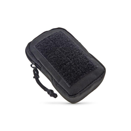 Flyboys kneeboard zipper pouch angled top-down view with hook-and-loop fastener panel and visible zipper, durable woven fabric